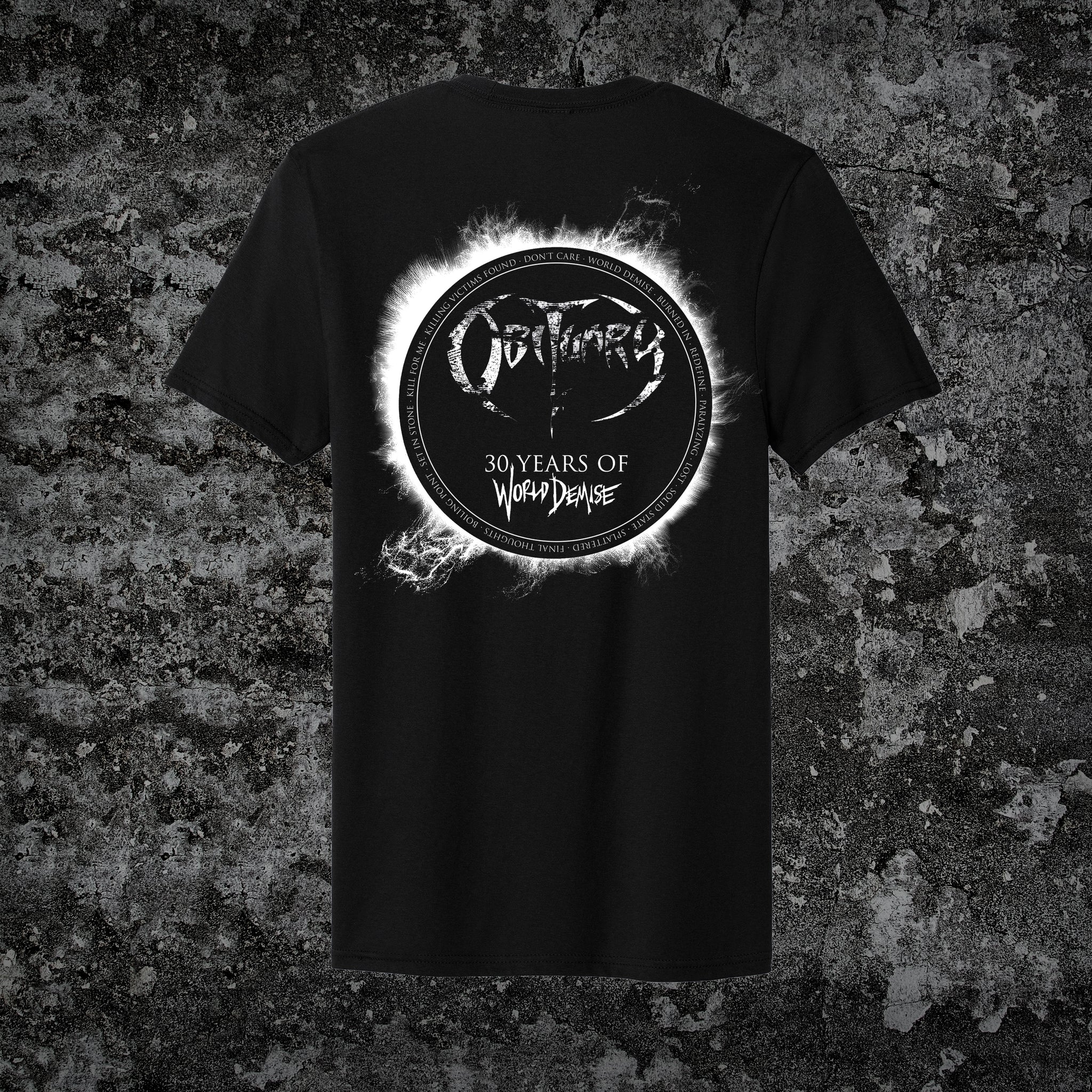 ミュージシャン Your Demise T-shirt L size 30 Years Of World Demise T-Shirt – Obituary Live